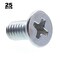 Prime-Line M4-0.70 x 6 mm Phillips Flat Machine Screw, Zinc Plated 25 PK 9121130 - alternate 2